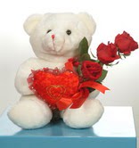 3 adetgül ve oyuncak   Bursa Abc çiçek online çiçekçi , çiçek siparişi 