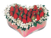 Bursa Abc çiçek çiçekçi telefonları  mika kalpte kirmizi güller 9 