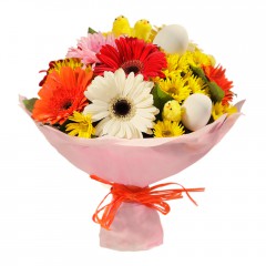 Karışık mevsim buketi Mevsimsel çiçek  Bursa Abc çiçek internetten çiçek siparişi 