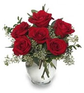 Vazo içerisinde 5 adet kırmızı gül  Bursa Abc çiçek çiçekçi mağazası 
