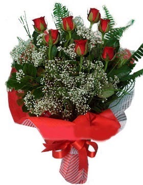 7 kırmızı gül buketi  Bursa Abc çiçek çiçek servisi , çiçekçi adresleri 