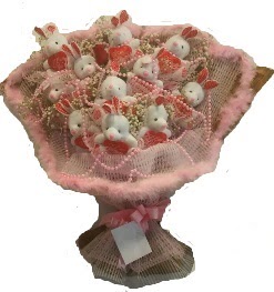 12 adet tavşan buketi  Bursa Abc çiçek çiçek mağazası , çiçekçi adresleri 