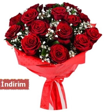 12 Adet kırmızı aşk gülleri  Bursa Abc çiçek çiçek satışı 