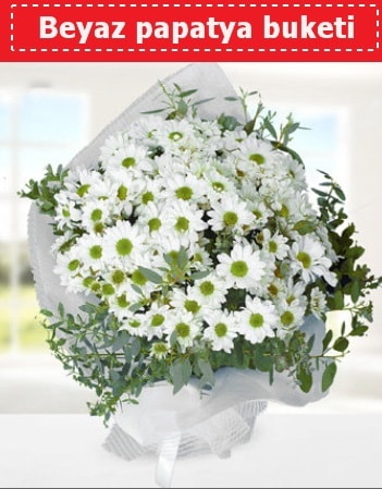 Beyaz Papatya Buketi  Bursa Abc çiçek 14 şubat sevgililer günü çiçek 